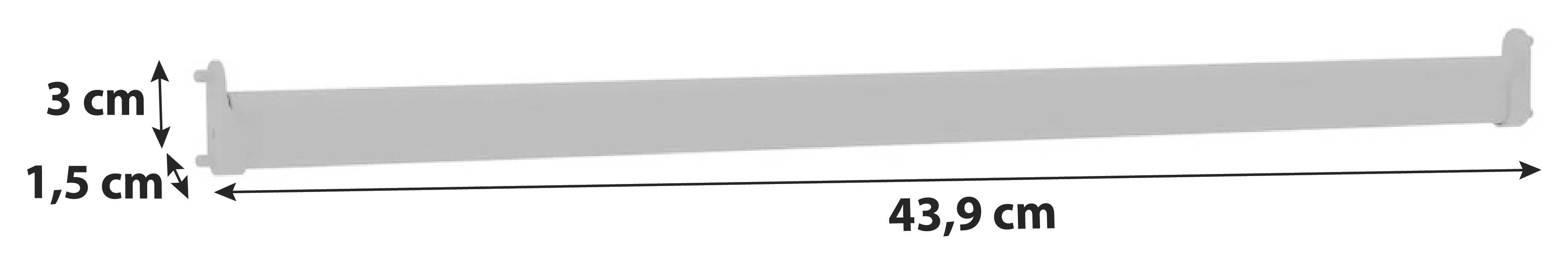ŠATNÍ TYČ UNIT - antracitová, Moderní, kov (43,9cm) - Ondega
