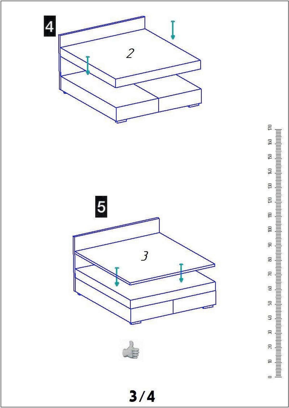 Boxspringová postel FLORIN, 140x200, šedá - šedá, Moderní, kompozitní dřevo/textil (140/200cm)