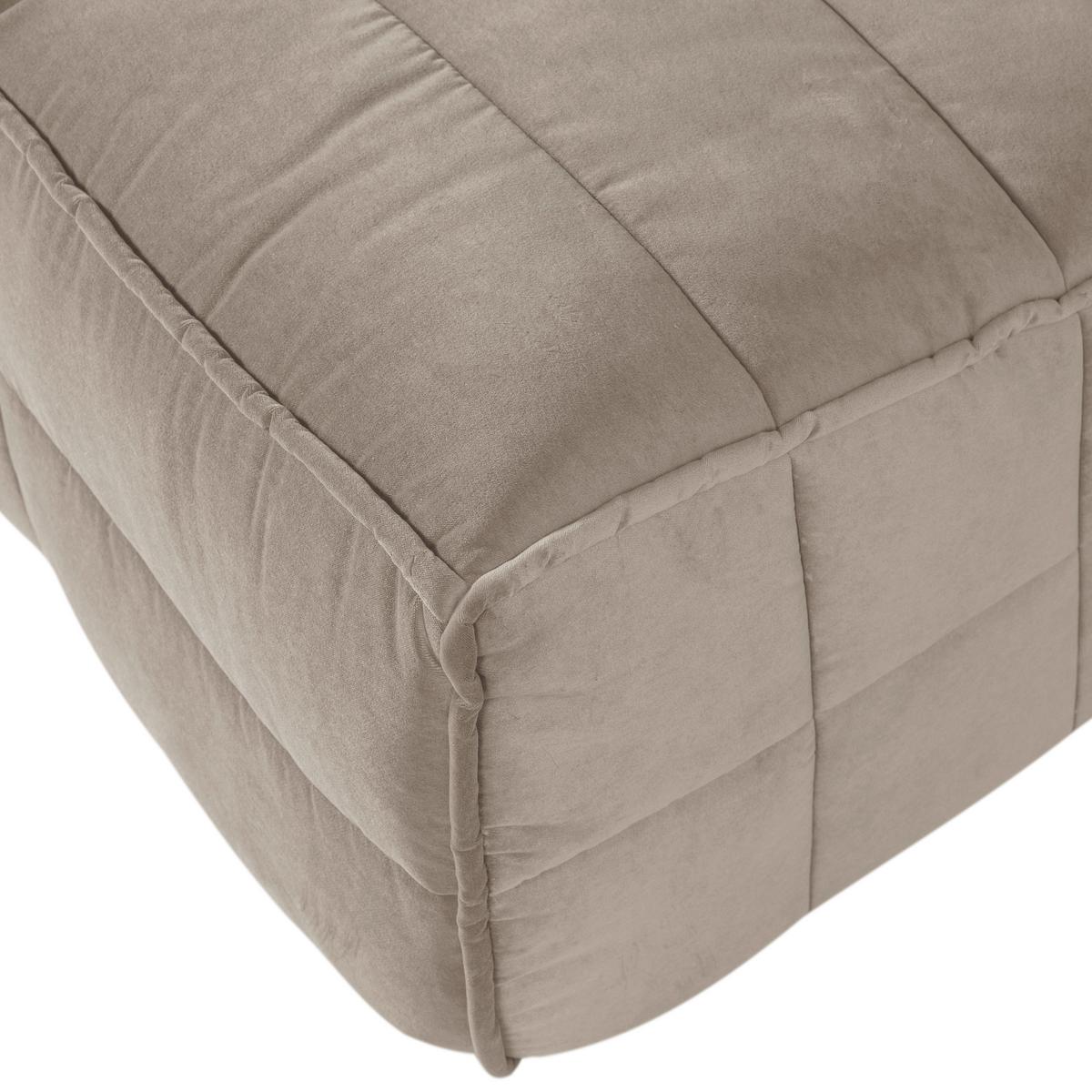 SITZBANK Cluster Taupe B: 164cm - Taupe/Schwarz, MODERN, Textil (164/86/75cm) - Livetastic