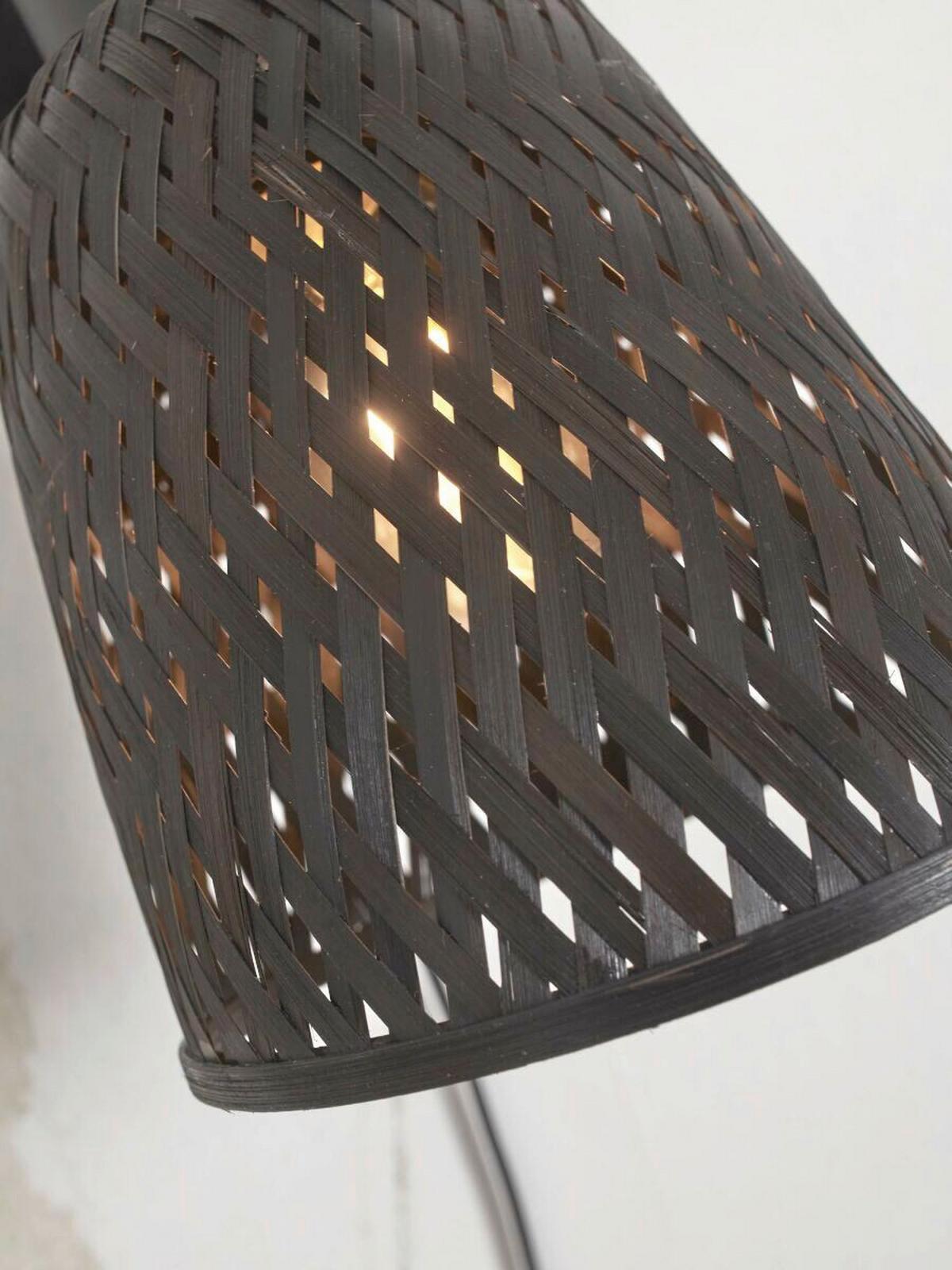 WANDLEUCHTE JAVA/W/B/15/B - Schwarz, Trend (15/15/22cm) - Good & Mojo