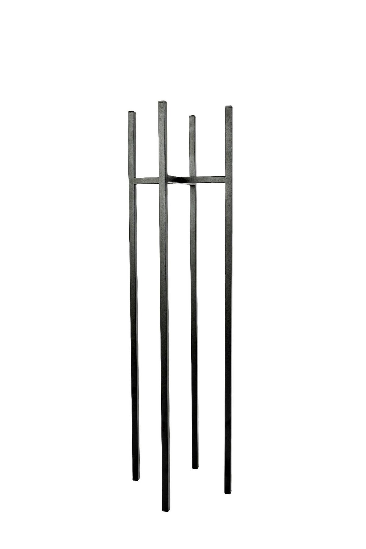 Blumenständer Aluminium Schwarz Bxhxt: 22x90x22 Cm - Schwarz, Basics, Metall (22/90/22cm)