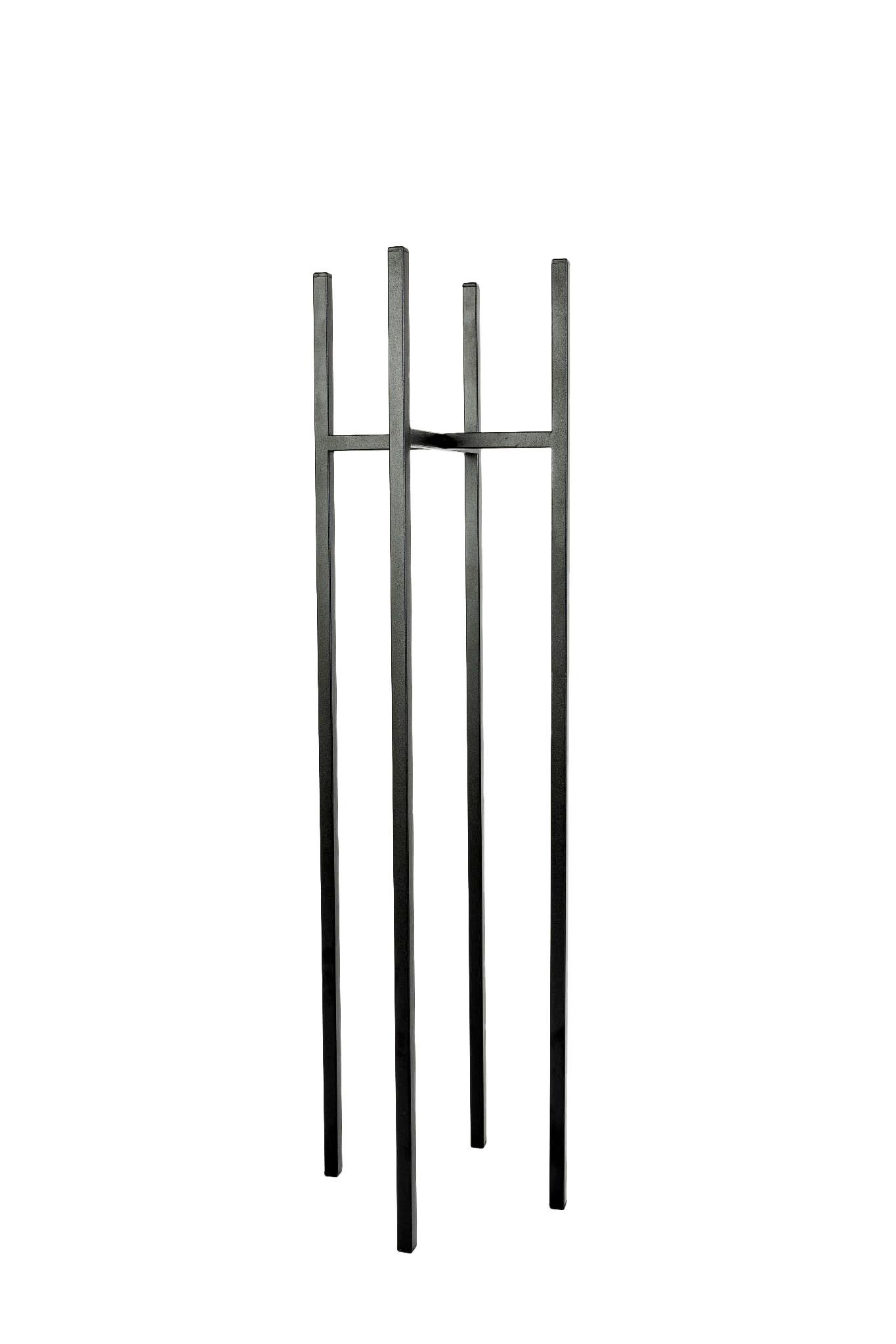 Blumenständer Aluminium Schwarz Bxhxt: 22x90x22 Cm