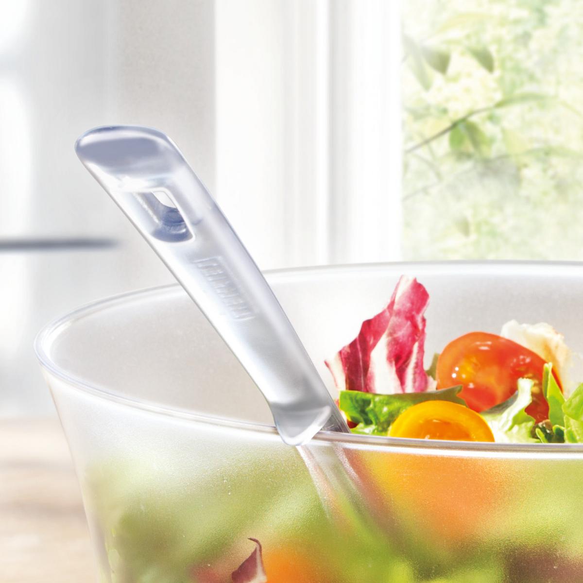 Salatbesteck Aus Kunststoff 2--Teilig., Transparent - Transparent, Basics, Kunststoff (9/30cm) - Leifheit