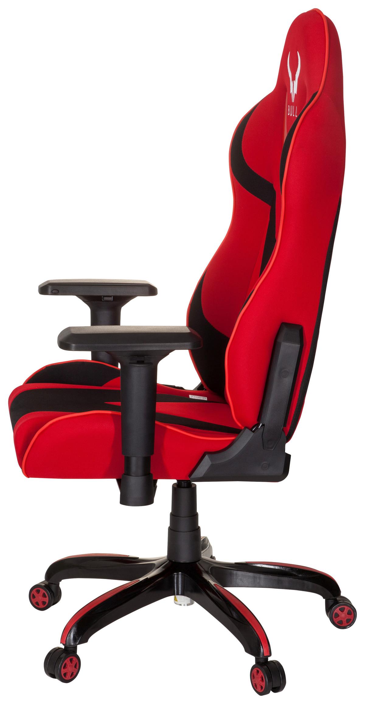 Gamingstuhl Promoter Ii Rot/schwarz - Rot/Schwarz, MODERN, Kunststoff/Textil (74/133/67cm) - MID.YOU