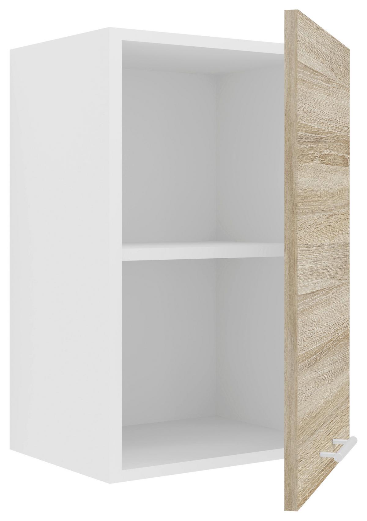 Küchenoberschrank Esilo B: 40 Cm Weiß/eiche Dekor - Weiß/Sonoma Eiche, KONVENTIONELL, Holzwerkstoff (40/60/31cm) - MID.YOU