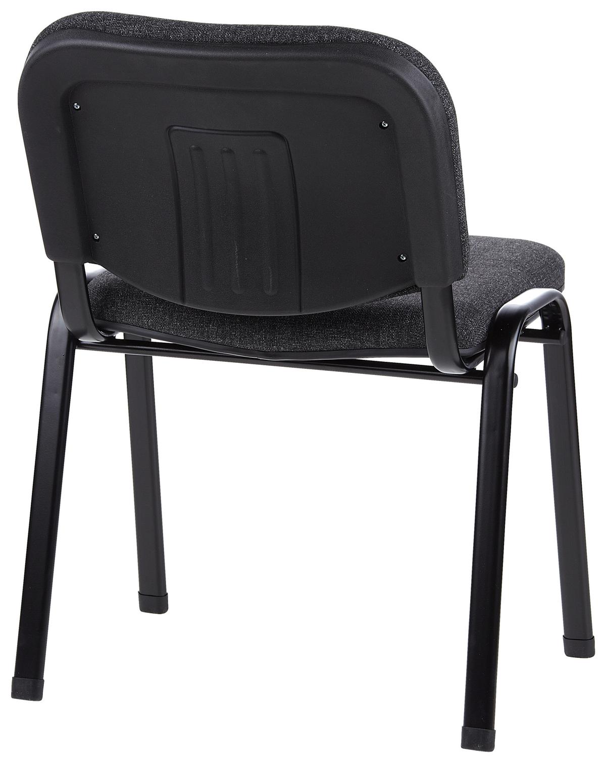 Besucherstuhl Xt 600 - Anthrazit/Schwarz, Basics, Textil/Metall (58/84/48cm) - MID.YOU