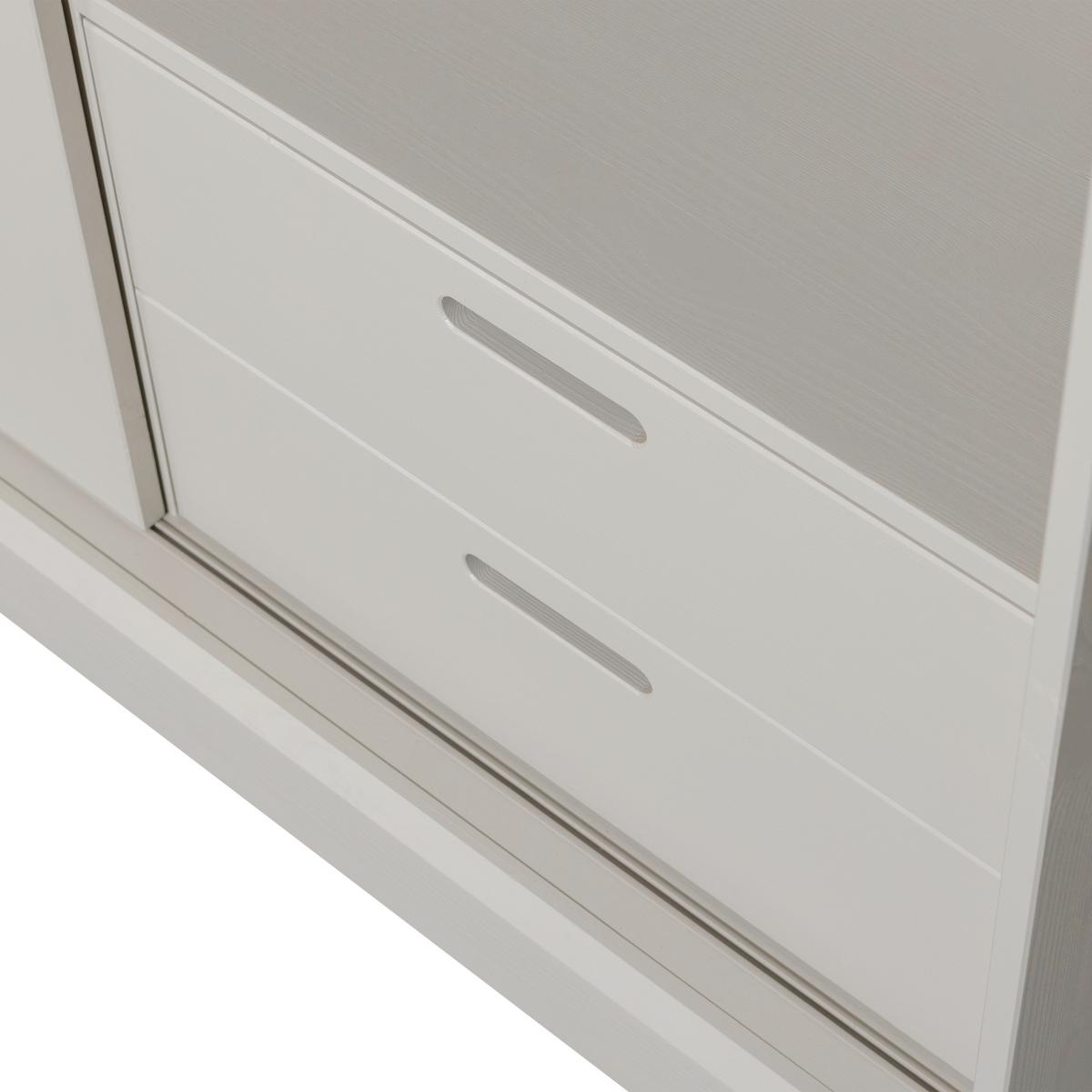 Schiebetürenschrank Mila Grau B: 120 cm - Grau, Design, Holz (120/200/42cm) - Livetastic