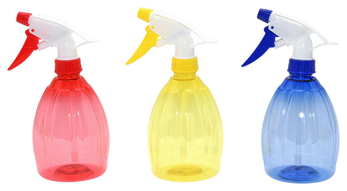 Sprühflasche Flower 0,5 L Versch. Farben - Blau/Gelb, Basics, Kunststoff (12/20cm)