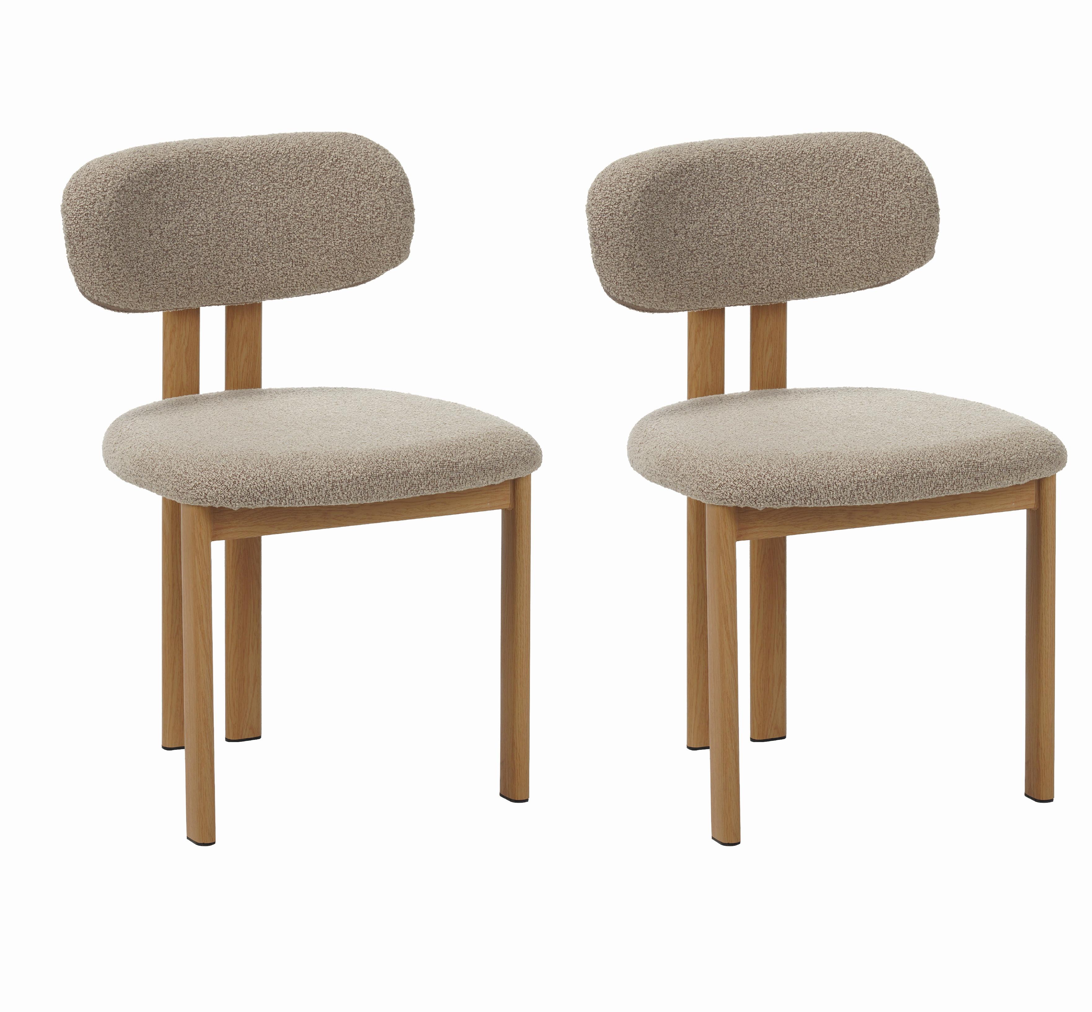STUHL-SET Miyo Sandfarben B: 50cm - Sandfarben, MODERN, Textil/Metall (50/80/52cm) - Livetastic