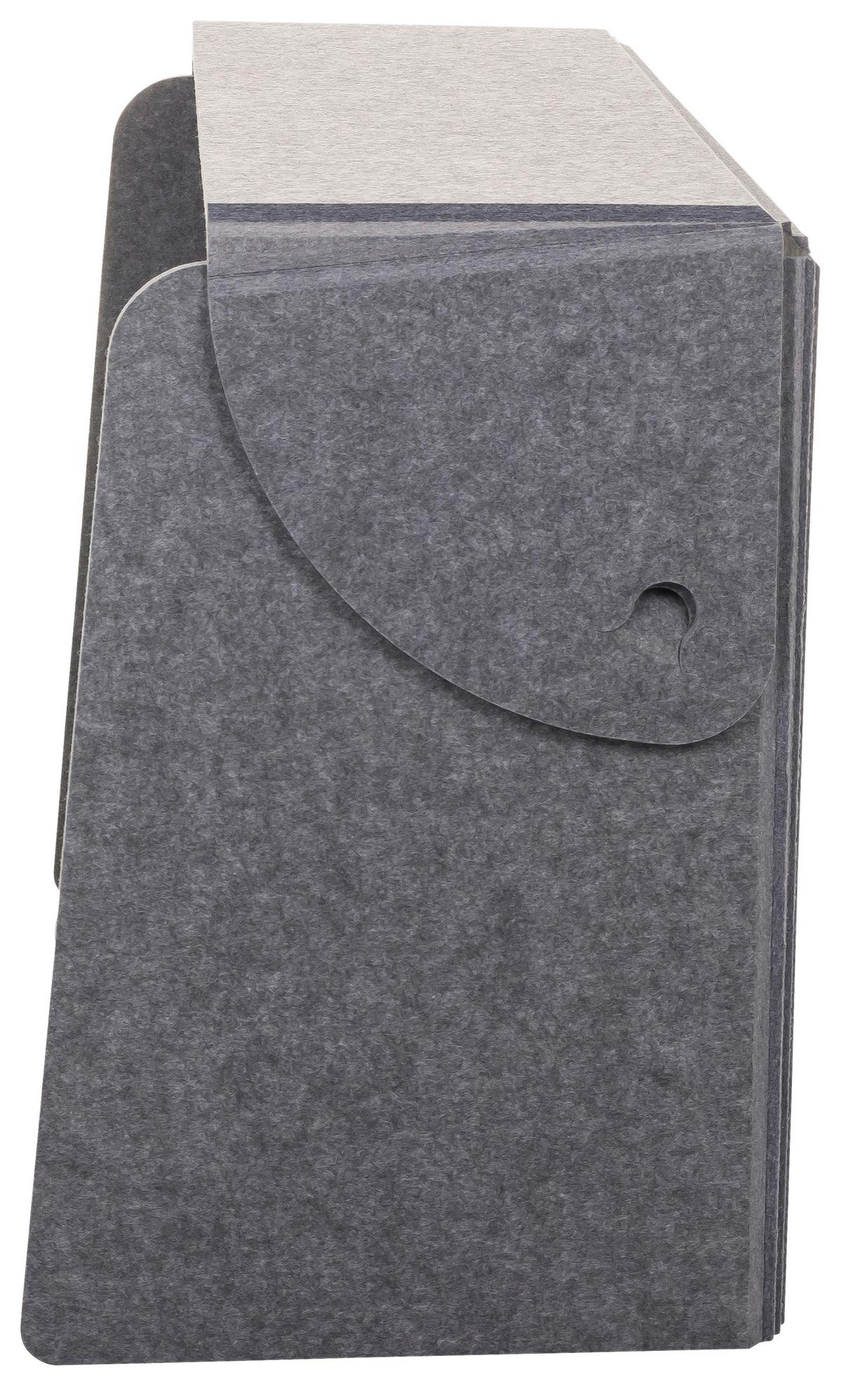 Trennwand Flexmiut Fold - Grau, Basics, Kunststoff/Textil (84/58/40cm) - MID.YOU