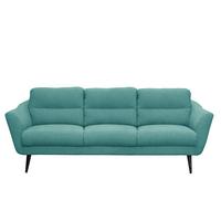 3-sitzer-sofa Tromso Türkis B: 209 Cm - Türkis/Schwarz, Design, Textil (209/87/88cm) - Livetastic