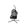 Hängesessel mit Gestell Mit Sitz- und Rückenkissen - Anthrazit/Schwarz, KONVENTIONELL, Kunststoff/Textil (123/195/106cm) - Siena Garden
