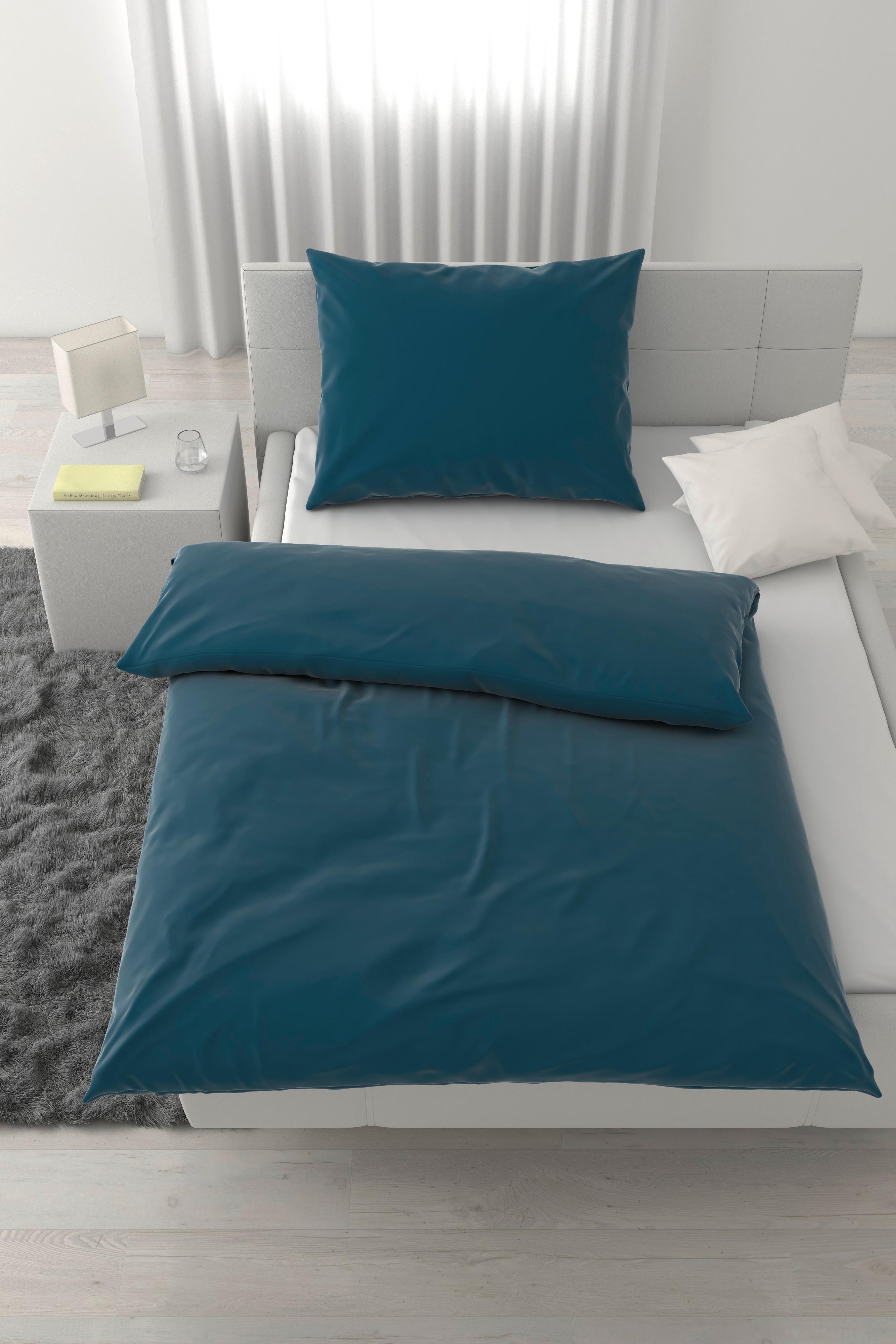 POSTEĽNÁ BIELIZEŇ XENIA UNI - modrá, Modern, textil (140/200cm) - Premium Living