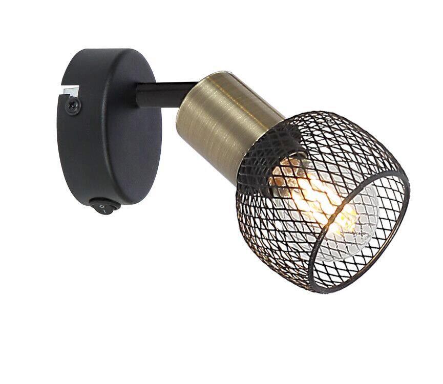 Strahler Fiastra 1-Flammig verstellbar Ø 8 cm - Schwarz, Basics, Metall (8/9/16,5cm) - Globo