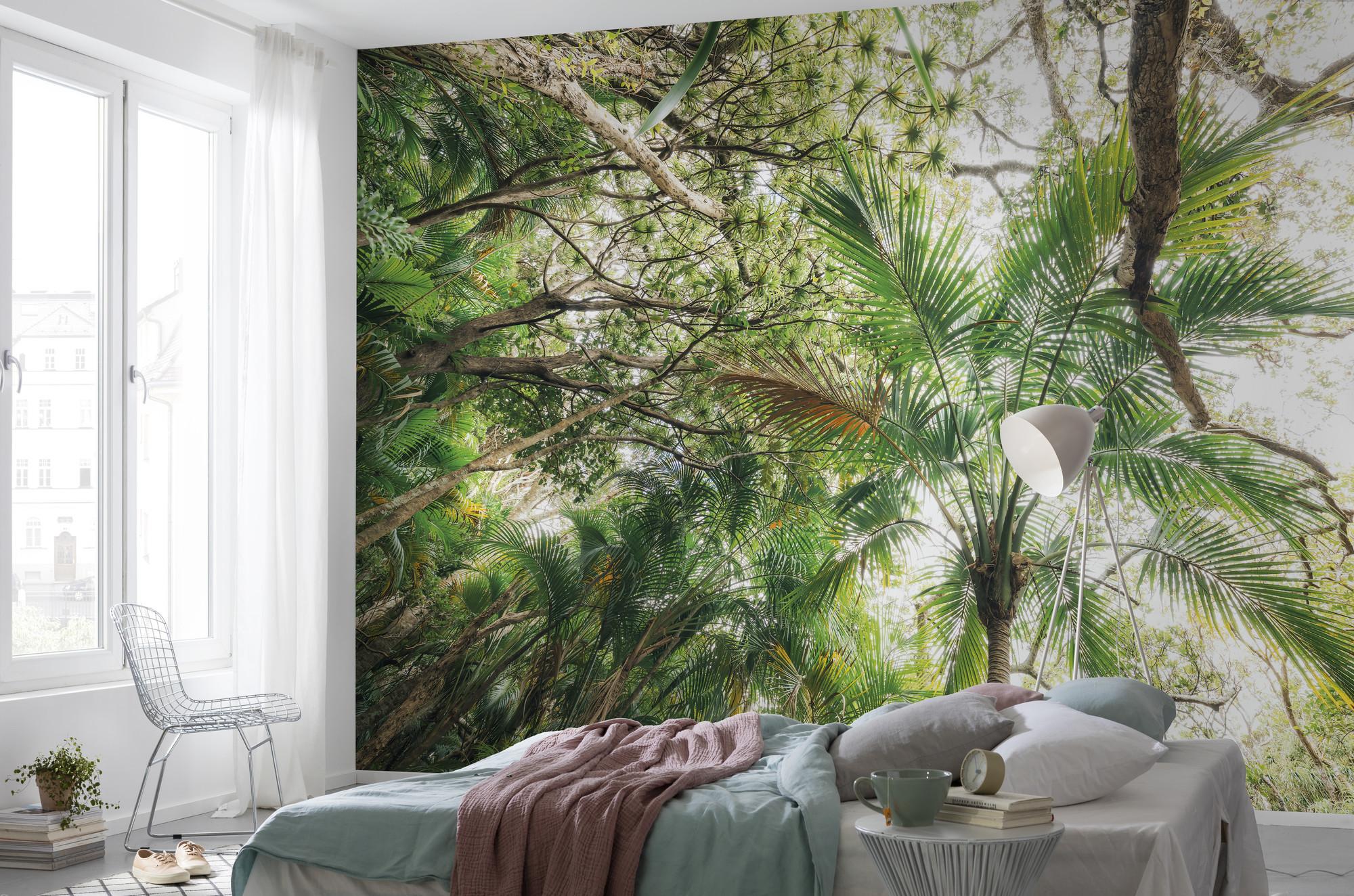 Fototapete Touch The Jungle - Grün, Trend, Textil (450/280cm)