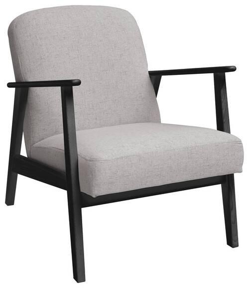 Sessel Retro - Beige/Schwarz, Natur, Holz/Textil (63/78/78cm) - Livetastic