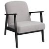 Sessel Retro - Beige/Schwarz, Natur, Holz/Textil (63/78/78cm) - Livetastic