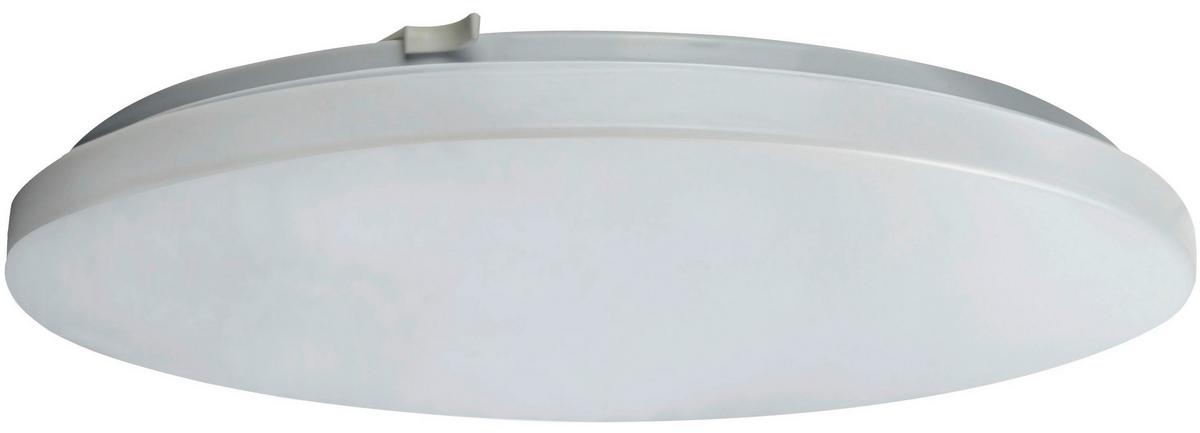 LED-Deckenleuchte Ø 33 cm, Rund, 1-Flammig - Weiß, Basics, Kunststoff/Metall (33/5,7cm)