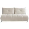 Schlafsofa Milo, Creme B: 209 Cm - Creme/Schwarz, Design, Holz/Holzwerkstoff (209/100/103cm) - MID.YOU