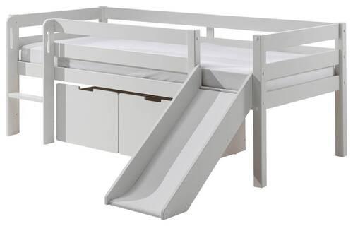 Posteľ s priestorom na hranie PINO - biela, Modern, drevo/kompozitné drevo (90/200cm) - MID.YOU