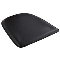 Sitzkissen Pilow I Schwarz 32x32 Cm Schwarz Lederlook - Schwarz, Basics (32/1/32cm) - MID.YOU