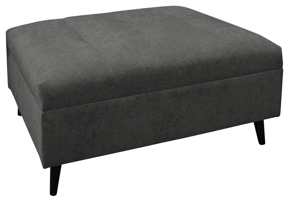 Ecksofa Pruno, Grau S: 247x174 Cm - Schwarz/Grau, Design, Textil (247/174cm) - MID.YOU