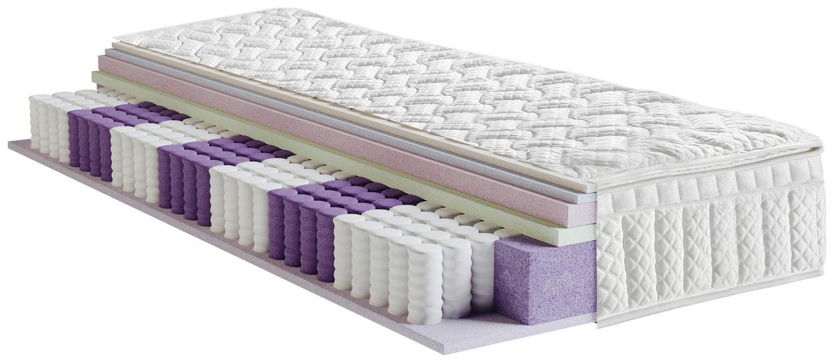 Viscomatratze Visco Secret 120x200 cm H4 H: 27 cm - Weiß, Textil (120/200cm) - Ele