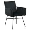 Stuhl Petra - Schwarz, Design, Textil/Metall (57/87/60cm) - Livetastic