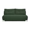Schlafsofa Ari Grün Cord, B: 198 cm - Chromfarben/Grün, MODERN, Textil (198/90/100cm) - Livetastic