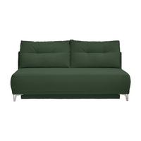 Schlafsofa Ari Grün Cord, B: 198 cm - Chromfarben/Grün, MODERN, Textil (198/90/100cm) - Livetastic