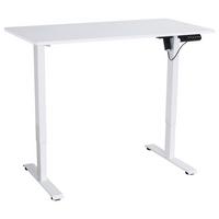 Psací stůl EMIL II - bílá, Moderní, kov/kompozitní dřevo (120/118/60cm)
