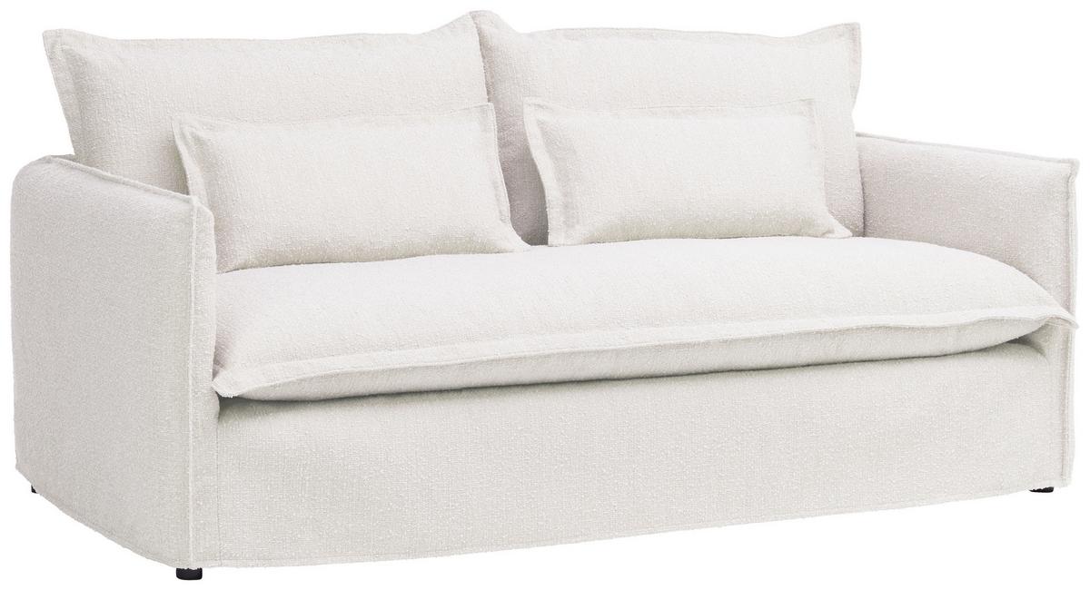 Sofa Toscana - Weiß, Trend, Textil (195/82/98cm) - Livetastic