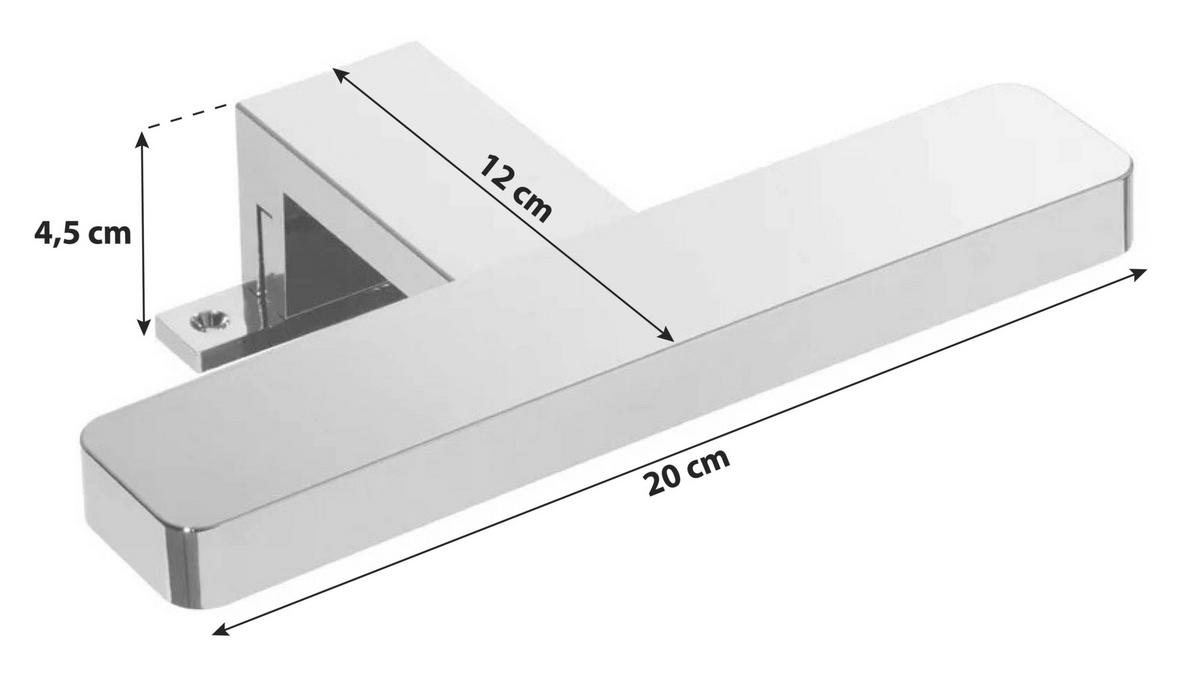 Aufbauleuchte Finn - Chromfarben, MODERN, Kunststoff (20/4,5/12cm) - MID.YOU