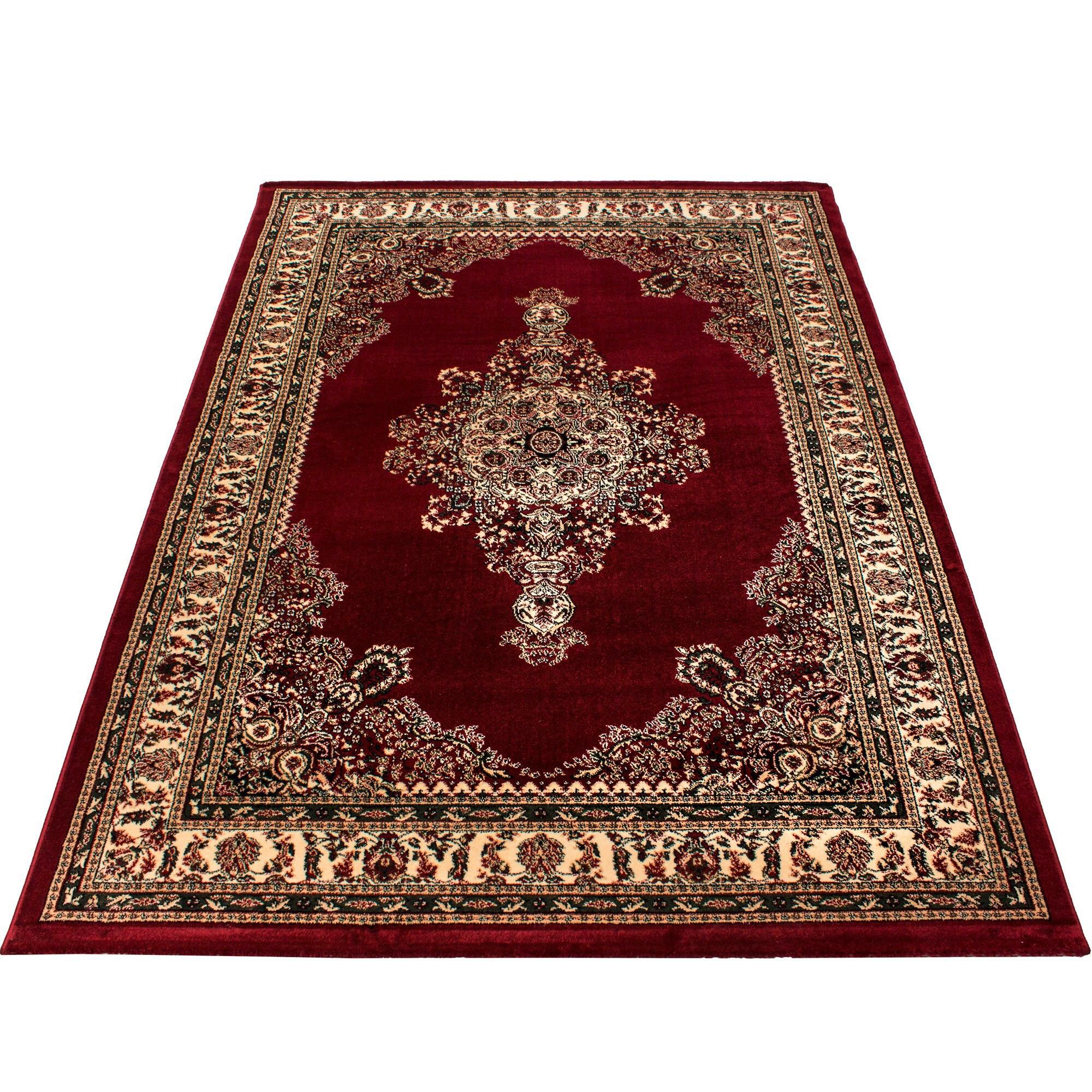 Webteppich Marrakesh - Rot/Multicolor, KONVENTIONELL, Textil (240/340cm) - Novel