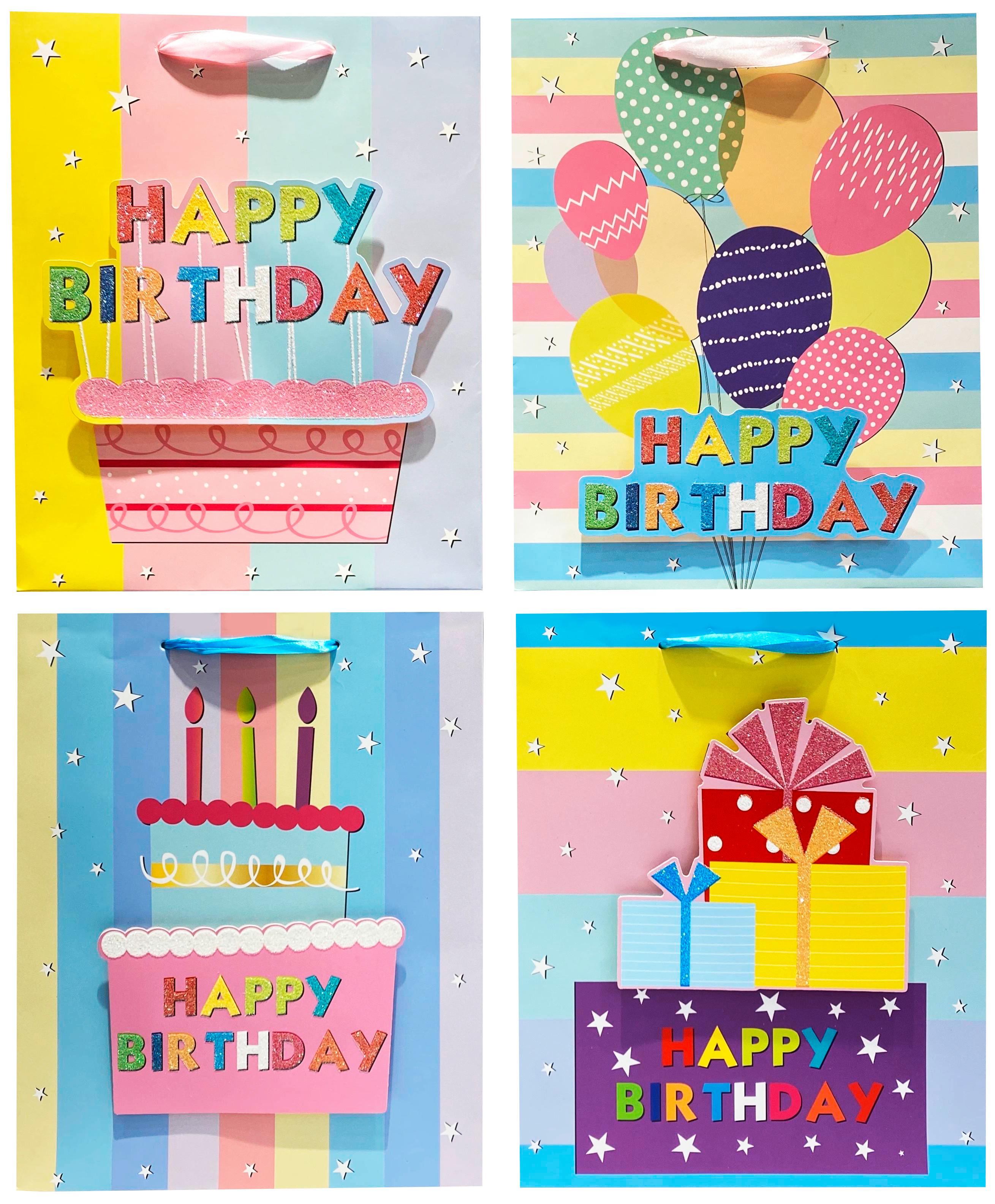 Geschenktasche Birthday M 12