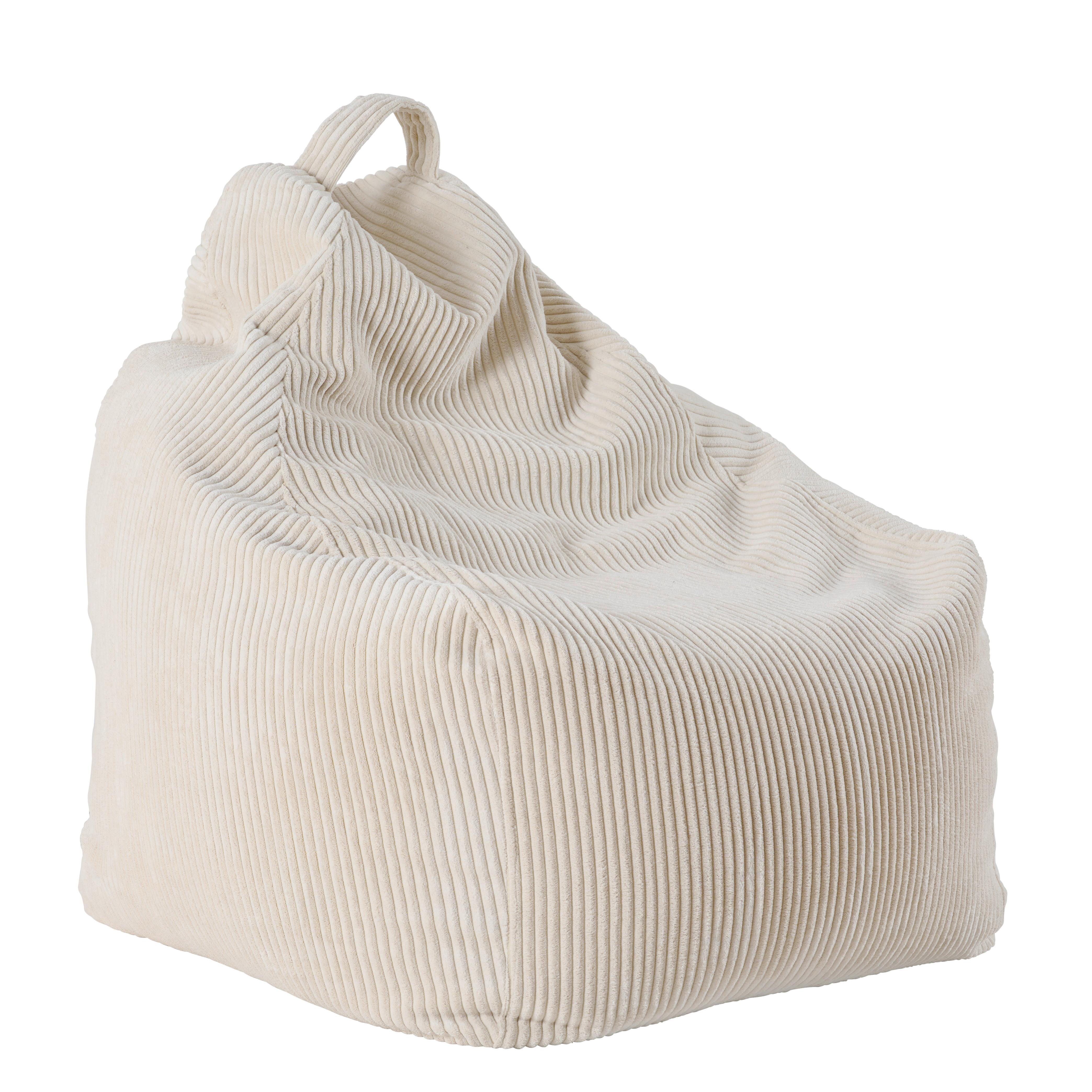 Sitzsack Beige B: 80cm - Beige, Trend, Textil (80/85/80cm) - Livetastic