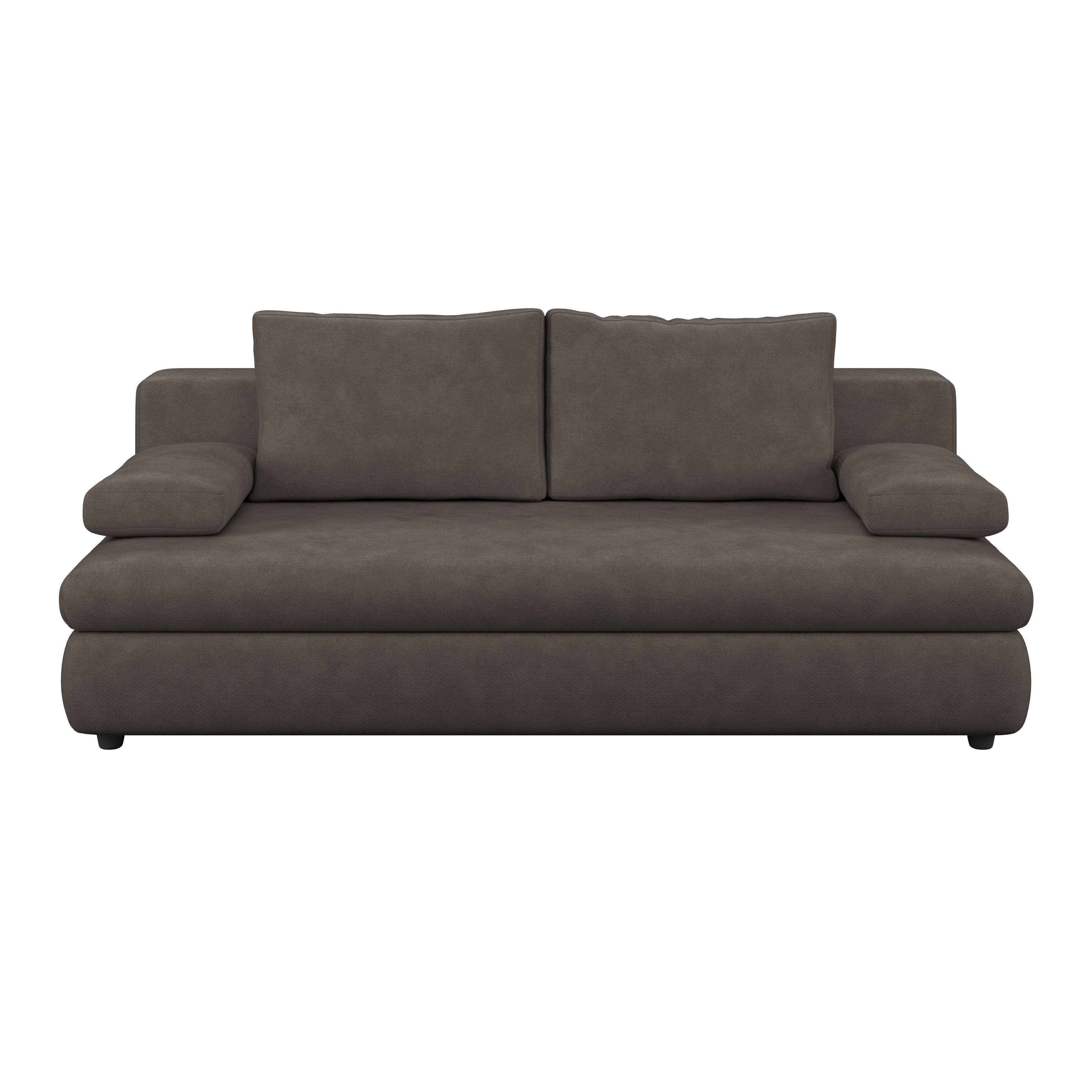 Schlafsofa Oslo Goldbraun, Lf: 200x140 cm - Goldbraun/Goldfarben, Trend, Holz/Kunststoff (205/72/100cm)