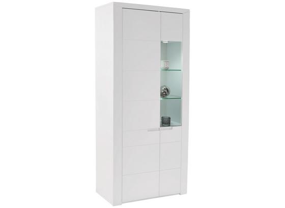 Vitrína Bree - biela, Moderný, kompozitné drevo (95/202/38cm) Vitrína Bree - biela, Moderný, kompozitné drevo (95/202/38cm)