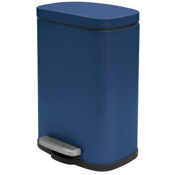 Treteimer Akira 5l Dunkelblau Metall Lxbxh: 21,4x17,6x30 Cm