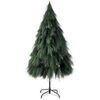 DEKOWEIHNACHTSBAUM Lennard - Grün, KONVENTIONELL, Papier/Kunststoff (150cm) - Luca Bessoni