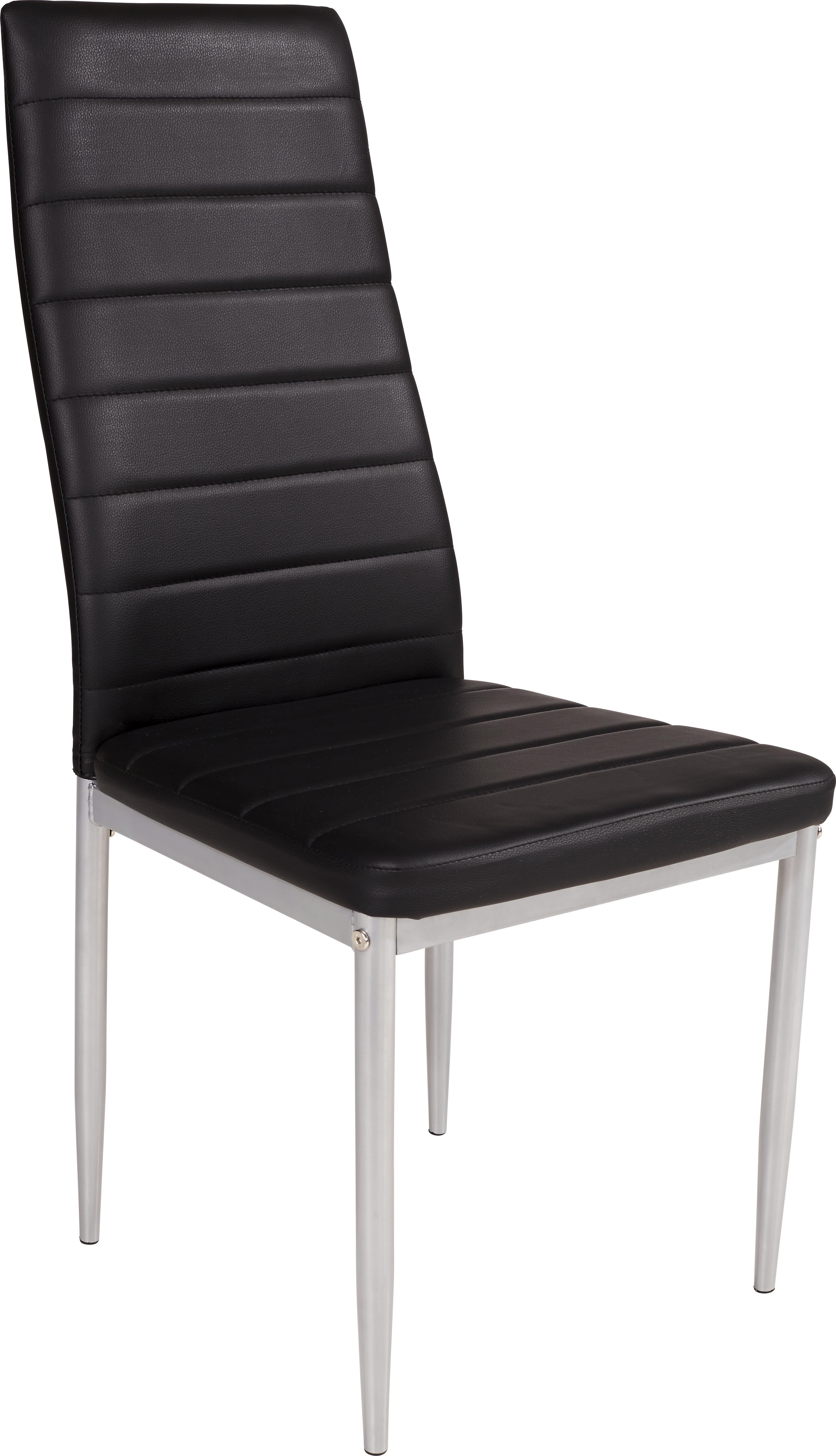 Schöner Stuhl in Schwarz und Silber