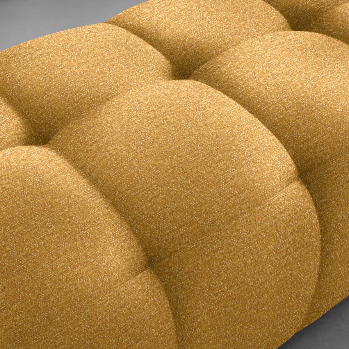 Taburet SOFI, hořčicově žlutá - černá/hořčicově žlutá, Moderní, textil (128/48/70cm) - Premium Living