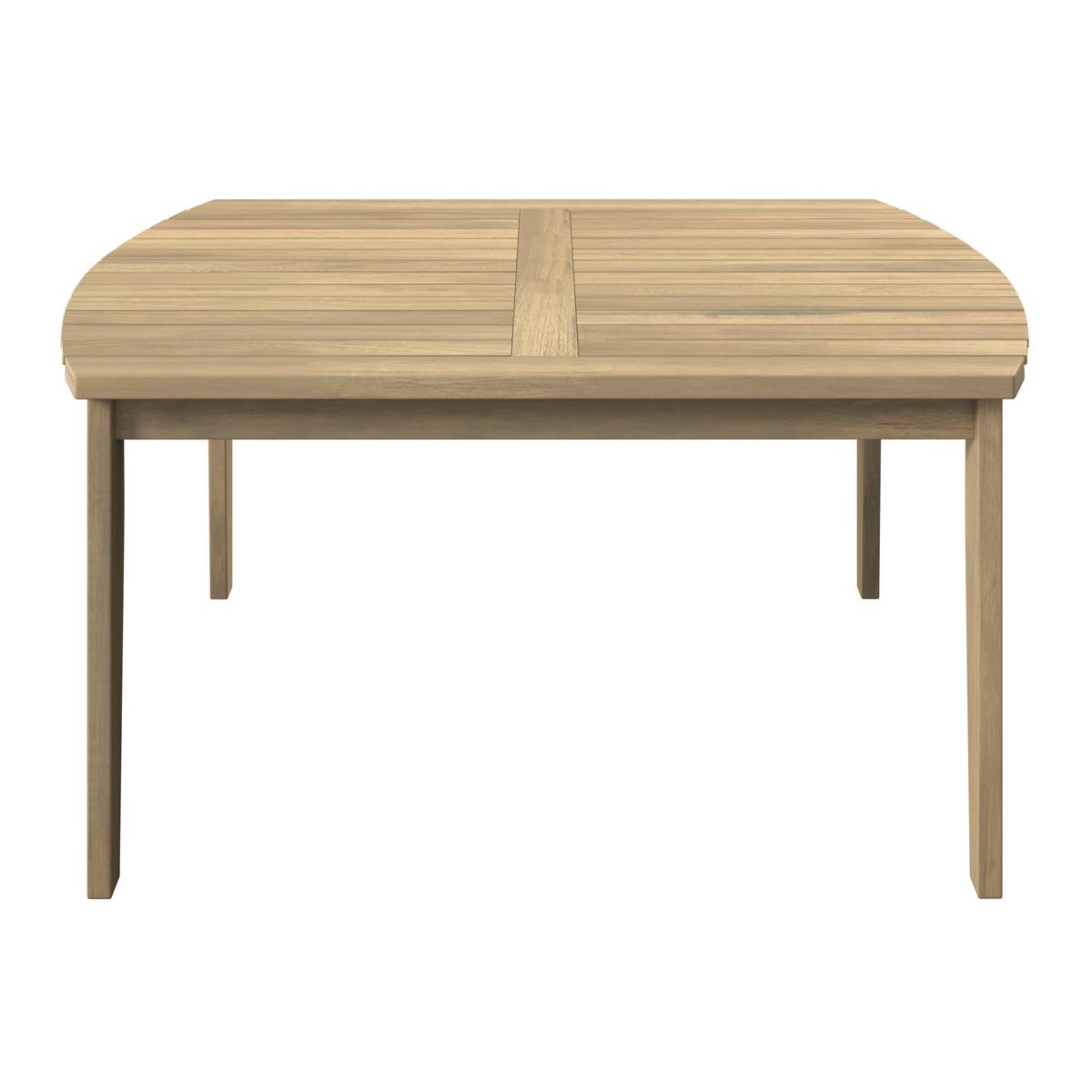 Loungegarnitur Birmingham - Grau/Akaziefarben, MODERN, Holz/Kunststoff (90/43/70cm) - Beldano