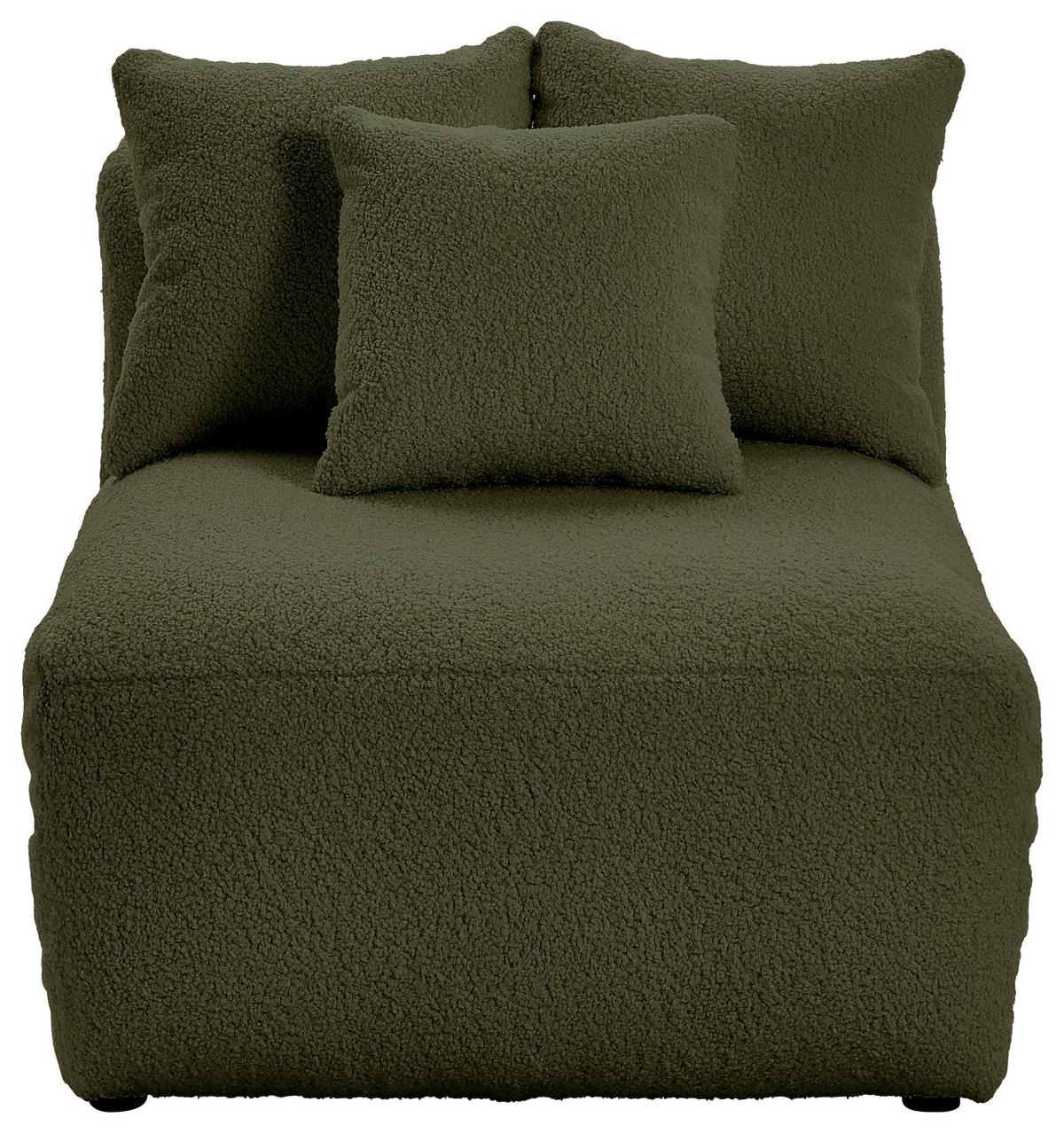 Modul Sofa Bloom B: 85 Cm Olivgrün - Olivgrün, Trend, Textil (85/70/122cm) - Livetastic