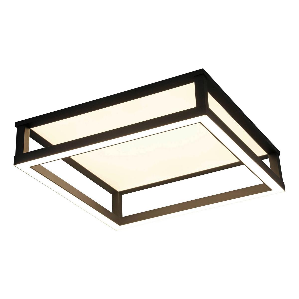 STROPNÉ SVIETIDLO MACELLARA - čierna/biela, Design, kov/plast (45/45/15cm) - Eglo
