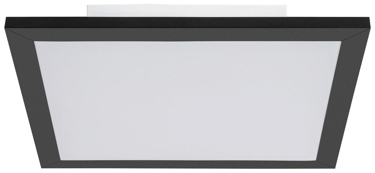STROPNÍ LED SVÍTIDLO JUO - bílá/černá, Moderní, kov/plast (30/30/5,5cm) - Mömax