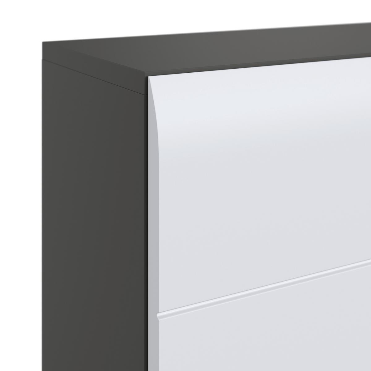 HÄNGESCHRANK PEARL NEW SNOL 118 - Anthrazit/Weiß, KONVENTIONELL, Holzwerkstoff (40/70/22,6cm)