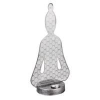 Solarleuchte Metall Antik Silberfarben - Transparent/Silberfarben, Design, Kunststoff/Metall (19/12/36cm) - Globo