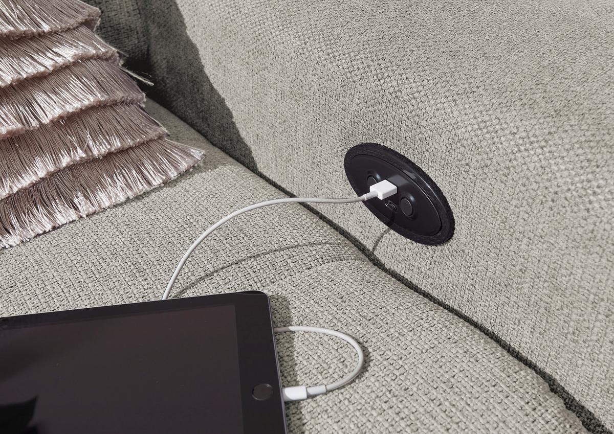 Ecksofa Rockdale Grau S: 200x282 cm - Schwarz/Grau, KONVENTIONELL, Textil (200/282cm) - MID.YOU