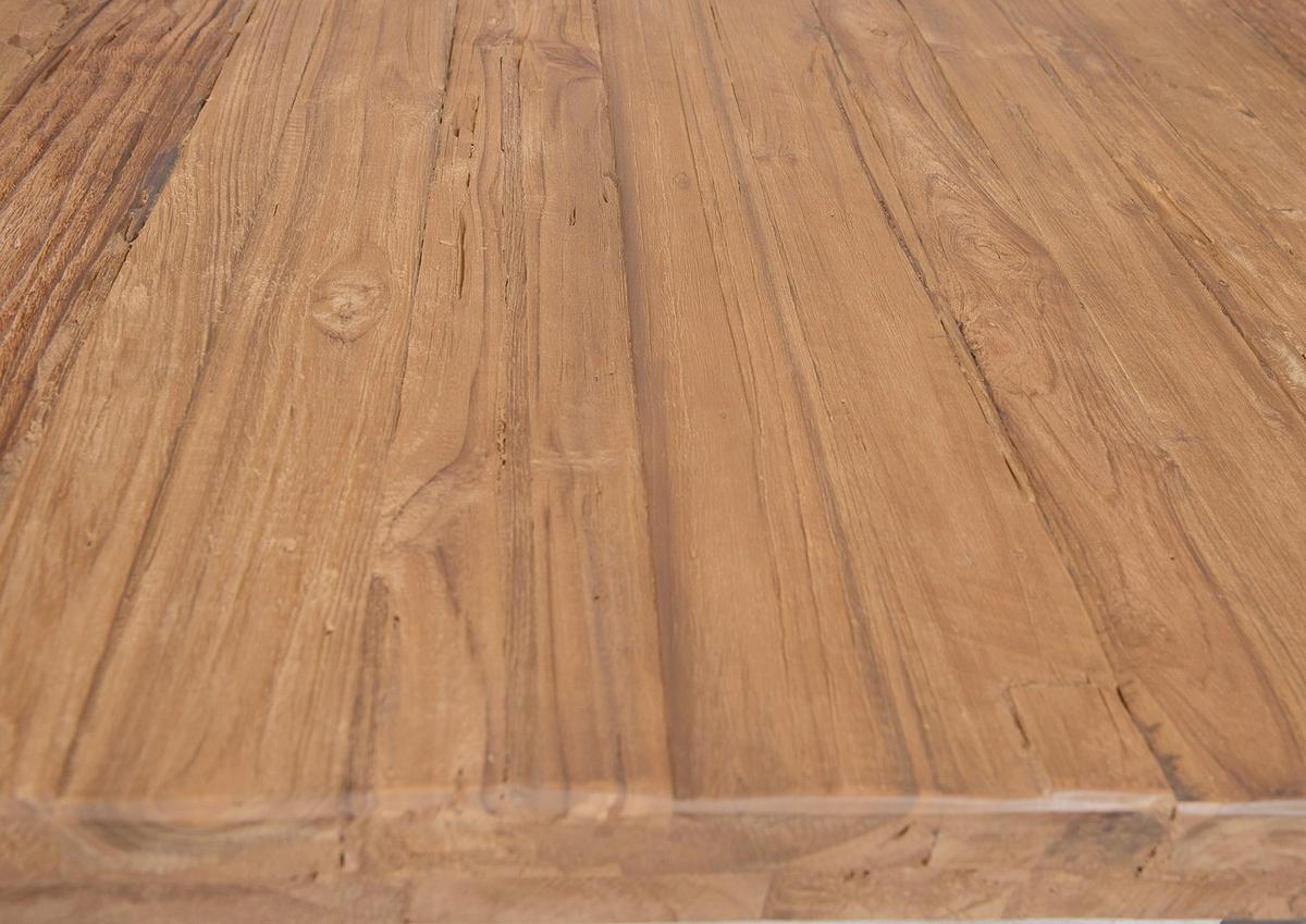 Esstisch Naturfarben /Silberfarben L: 180cm - Silberfarben/Naturfarben, MODERN, Holz/Metall (180/100/76cm) - MID.YOU